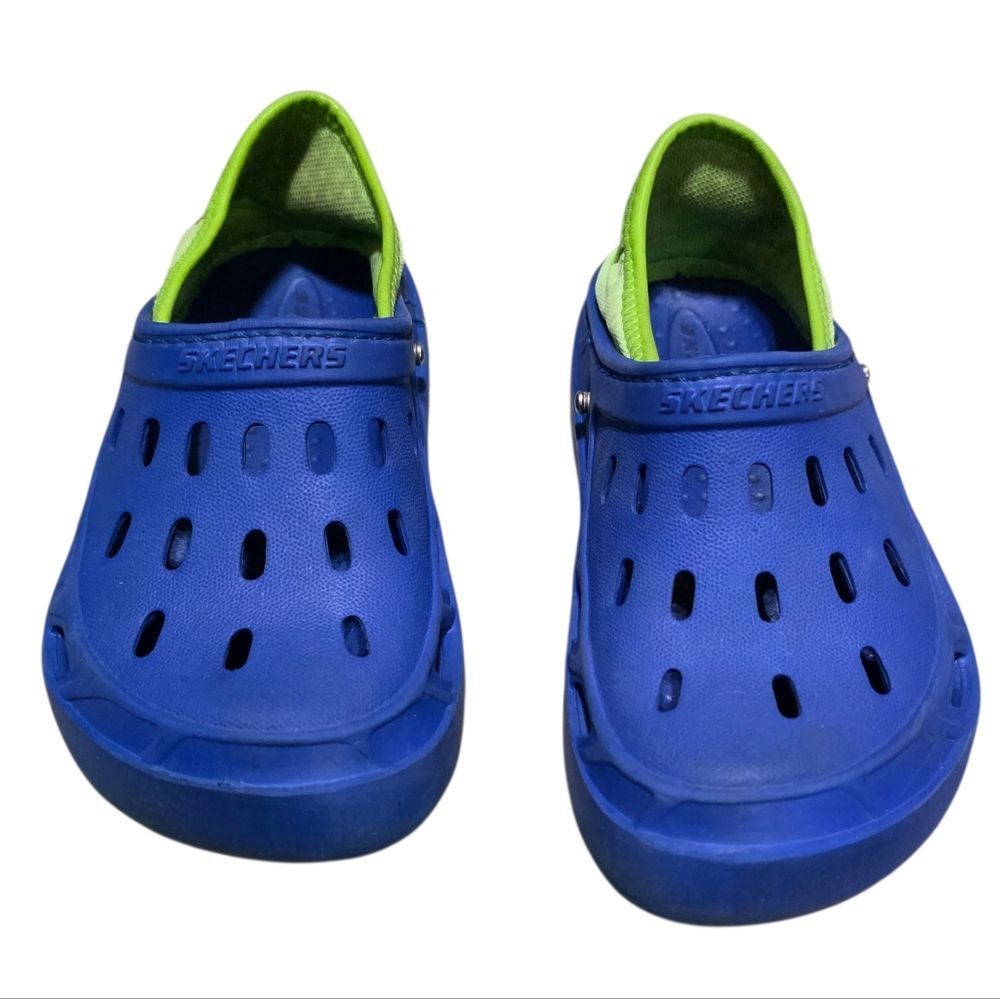 Skechers Kids Vibrant Blue and Lime Water Shoes